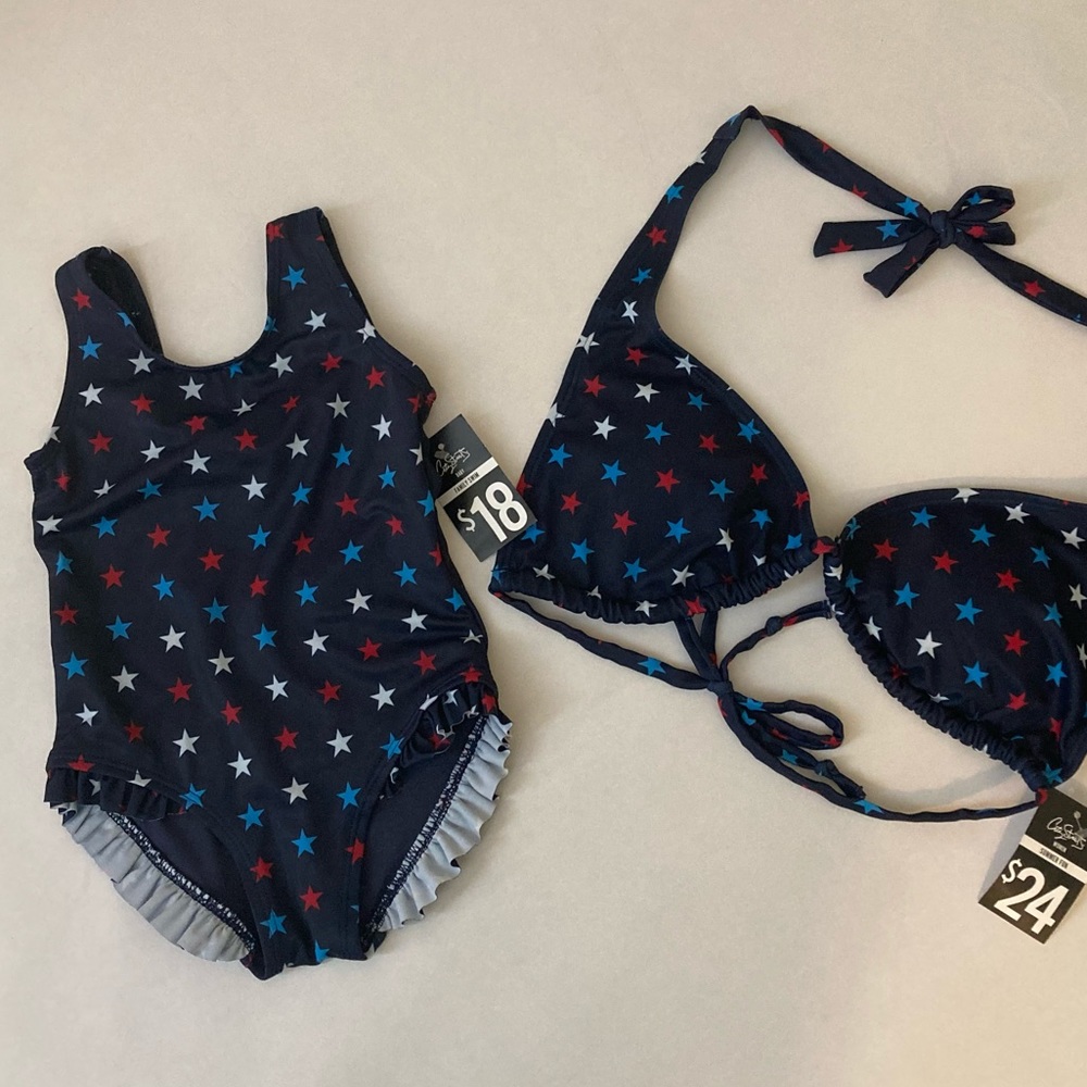 City streets mom and me matching swim suits 12m-S